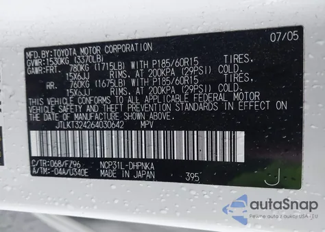 2006 Scion Xb from USA, damaged, VIN JTLKT324264030642